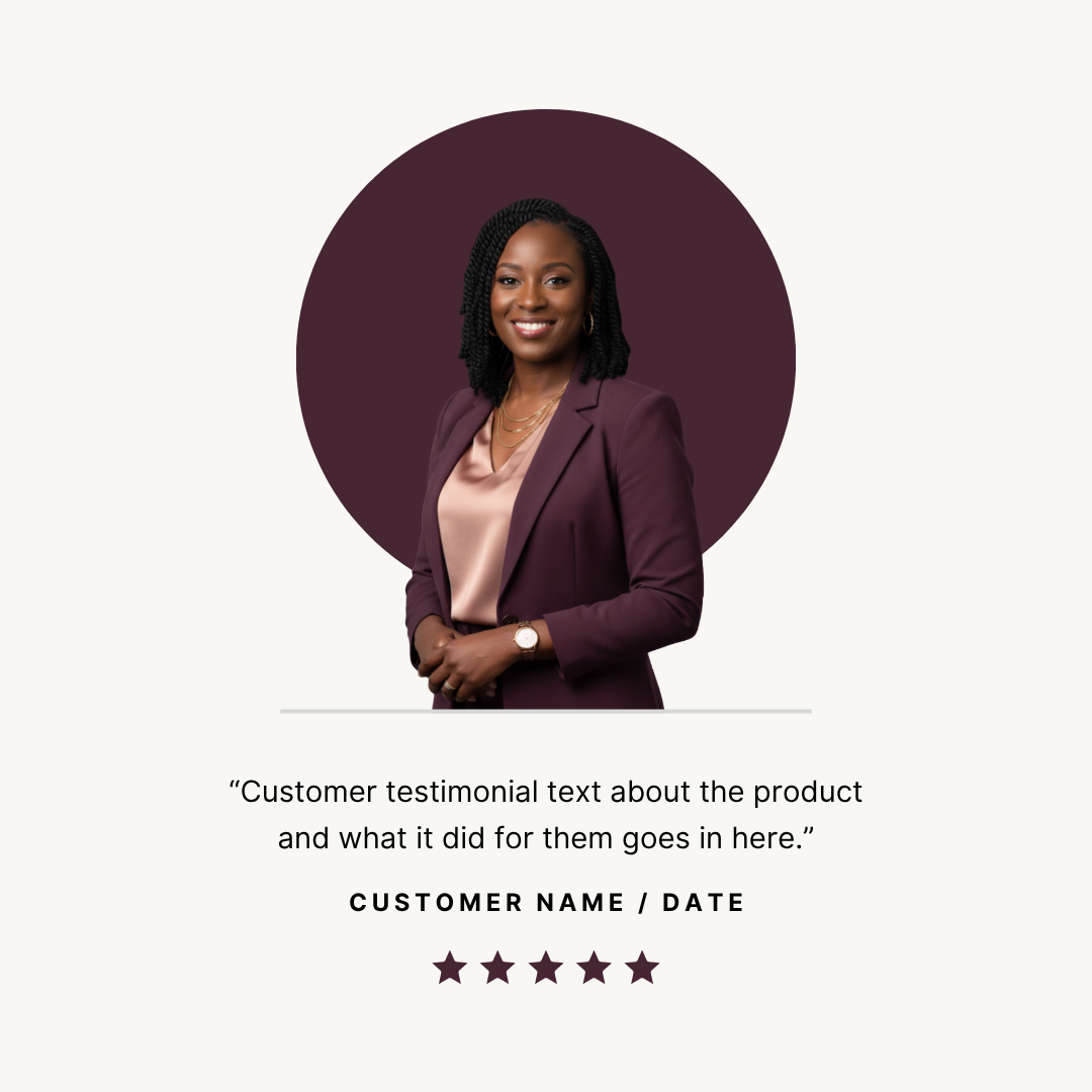 Customer testimonial